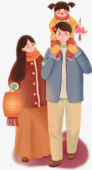 卡通人物家人免抠