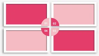 粉色立体图形免抠