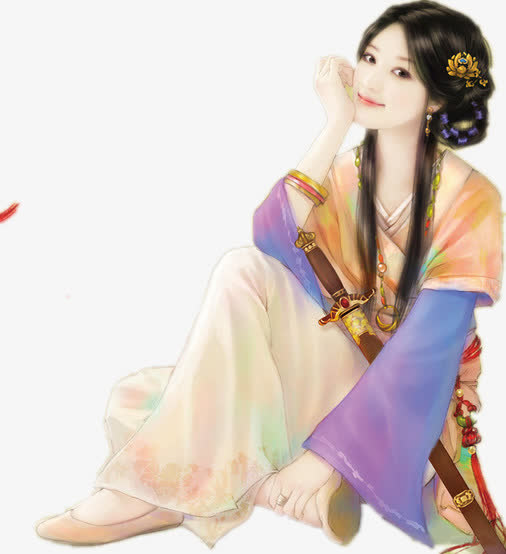 古代美女免抠
