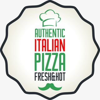 披萨厨师标签免抠