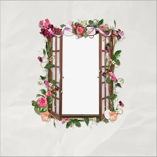 花卉边框图案手绘花卉素材免抠