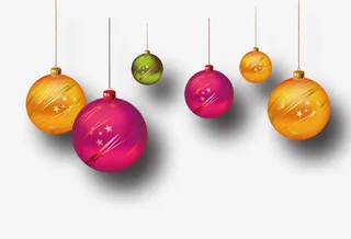 小球 节日氛围 圣诞节 生日免抠