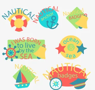 大航海标签免抠