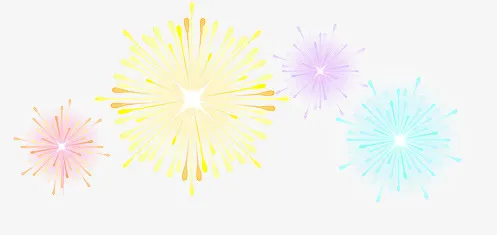 水墨烟花盛开的图标免抠