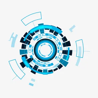 精美科技环背景