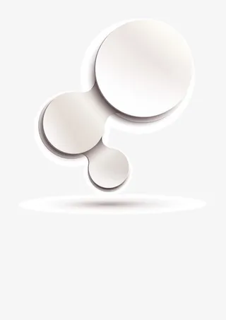 简洁链接圆ppt背景矢量素材