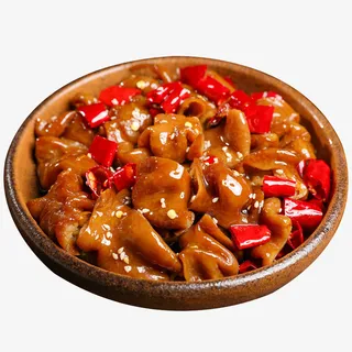 冷吃猪大肠微距特写免抠