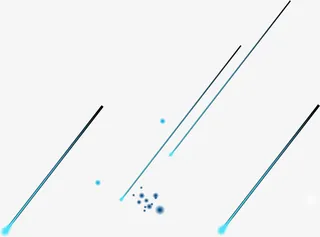 蓝色渐变线条免抠