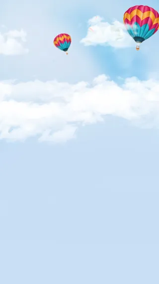 蓝色清新唯美天空背景H5背景高清