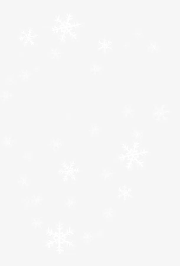 雪花不规则漂浮装饰免抠