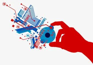 智能科技底纹免抠