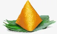 手绘金粽子免抠