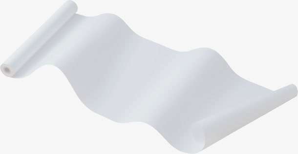 手绘白色简约纸张免抠