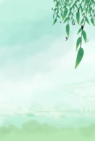 中国风：雨水免抠