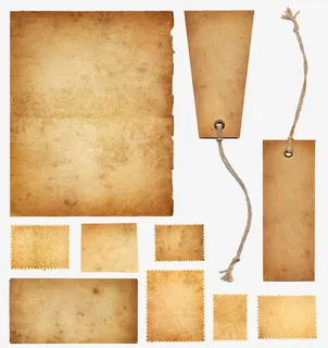 复古纸张免抠