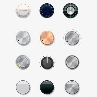 旋转按钮光效免抠