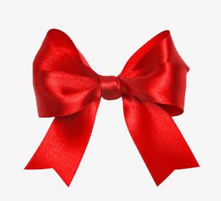 蝴蝶结 红色 彩带 png素材免抠