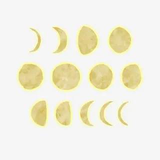 矢量阴晴圆缺免抠