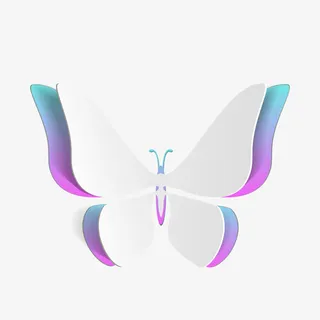 创意纸蝴蝶矢量图片 AI免抠