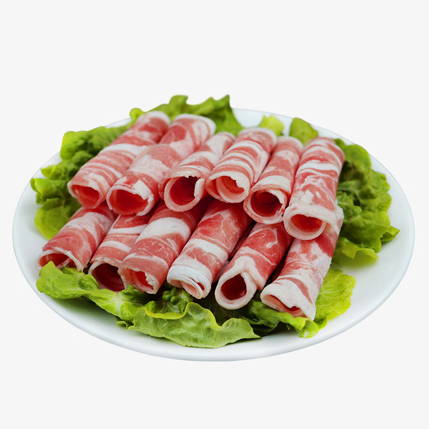 羊肉，一盘羊肉，羊肉卷，肥羊卷免抠