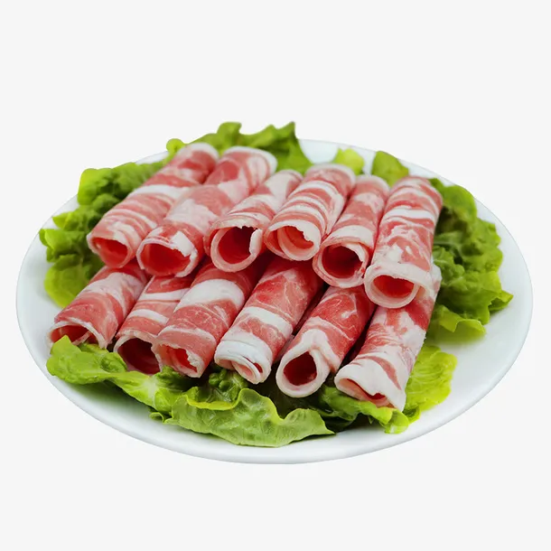 羊肉，一盘羊肉，羊肉卷，肥羊卷免抠
