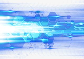 科技蜂窝背景免抠