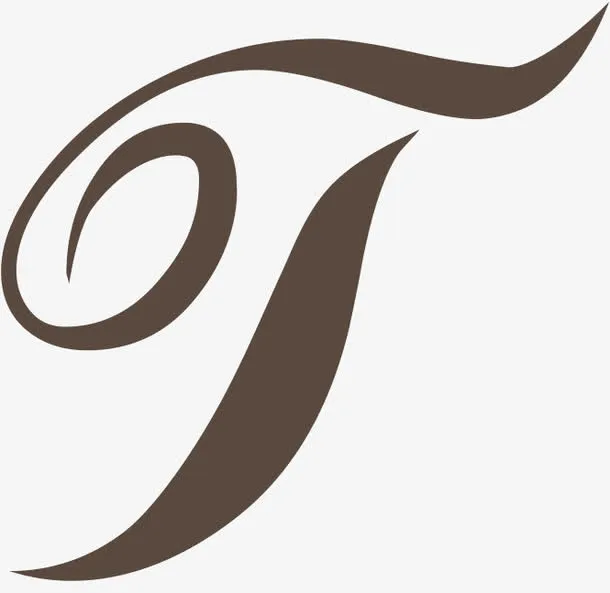 黑色花边字体设计logo免抠