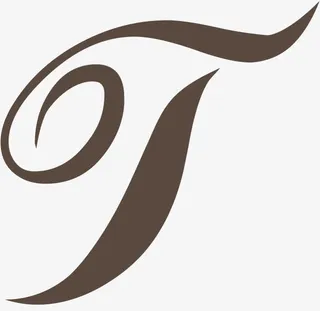 黑色花边字体设计logo免抠