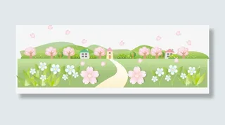 春暖花开乡野田地免抠