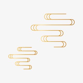 祥云 金色 国潮 金色祥云免抠