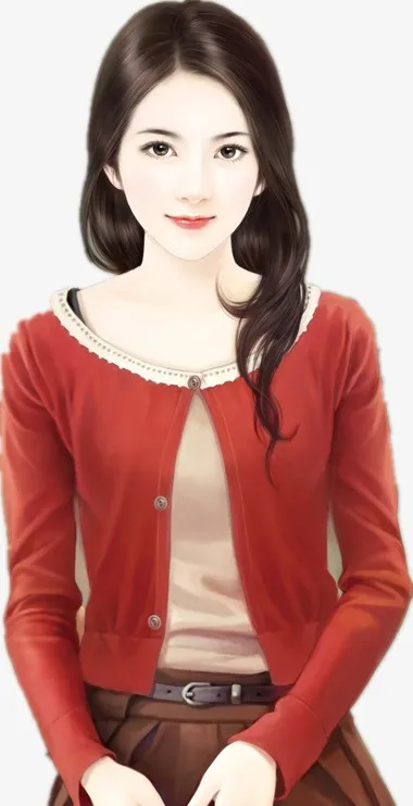 现代美女免抠