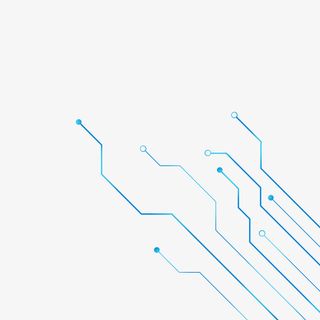 不规则图形科技感点线蓝色免抠