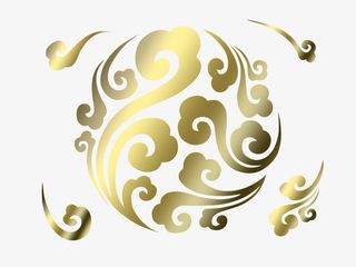 中国风祥云图腾.免抠