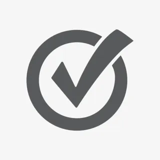 手绘黑色圆形对勾免抠图标元素