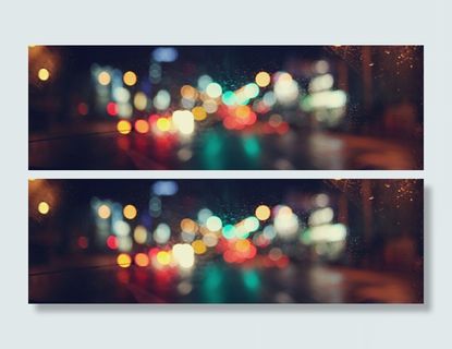 朦胧毛玻璃都市夜景海报背景高清