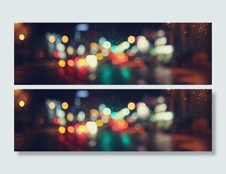 朦胧毛玻璃都市夜景海报背景高清