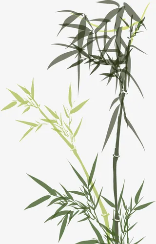 水墨竹子中国风免抠