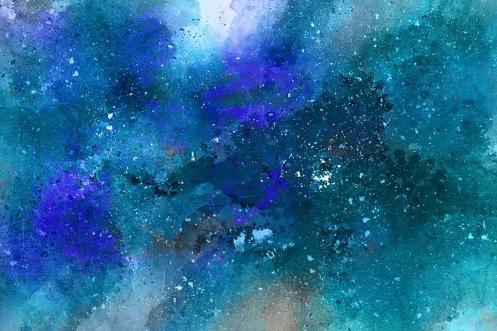 蓝色渐变墨迹墨点背景高清