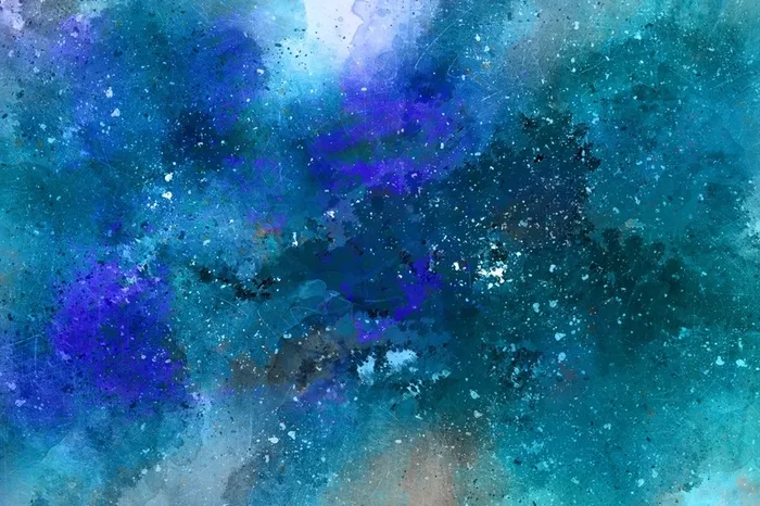 蓝色渐变墨迹墨点背景高清