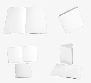 展开的书页免抠