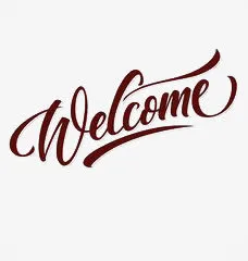 welcome艺术字免抠