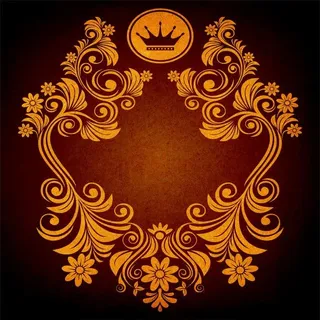 欧式花纹边框免抠