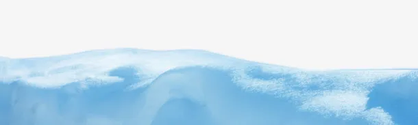 梦幻蓝色雪花光斑雪地免抠