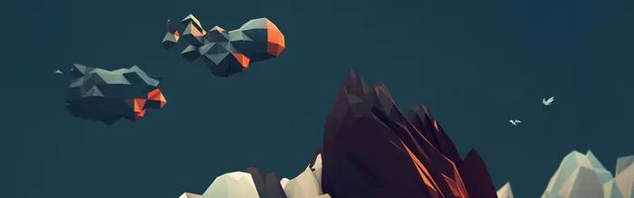 卡通几何立体背景高清