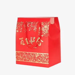 红色创意喜糖包装免抠
