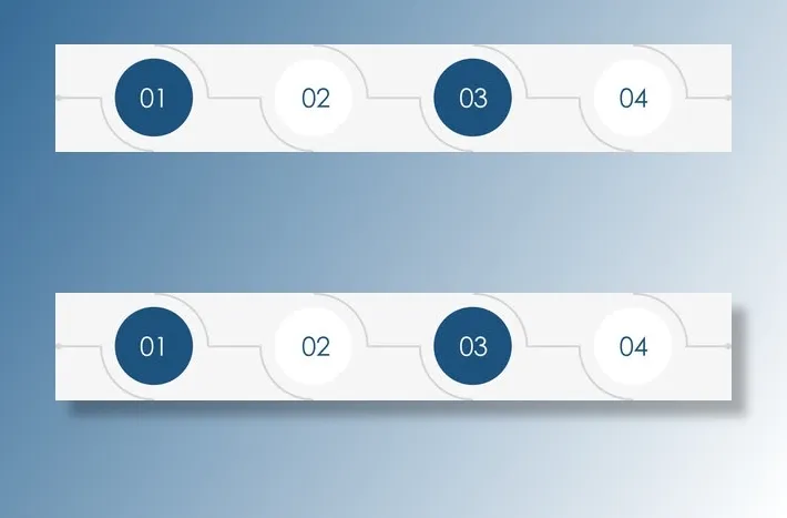 简约蓝色时间轴.免抠装饰ppt元素