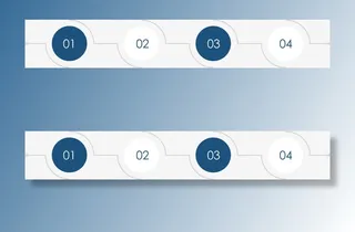 简约蓝色时间轴.免抠装饰ppt元素