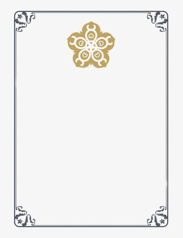 欧美黑色边框免抠