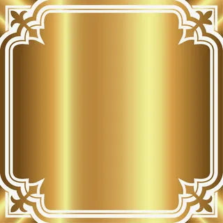 奢华金色卡片免抠