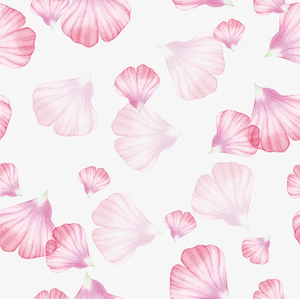 粉色清新花瓣漂浮素材免抠